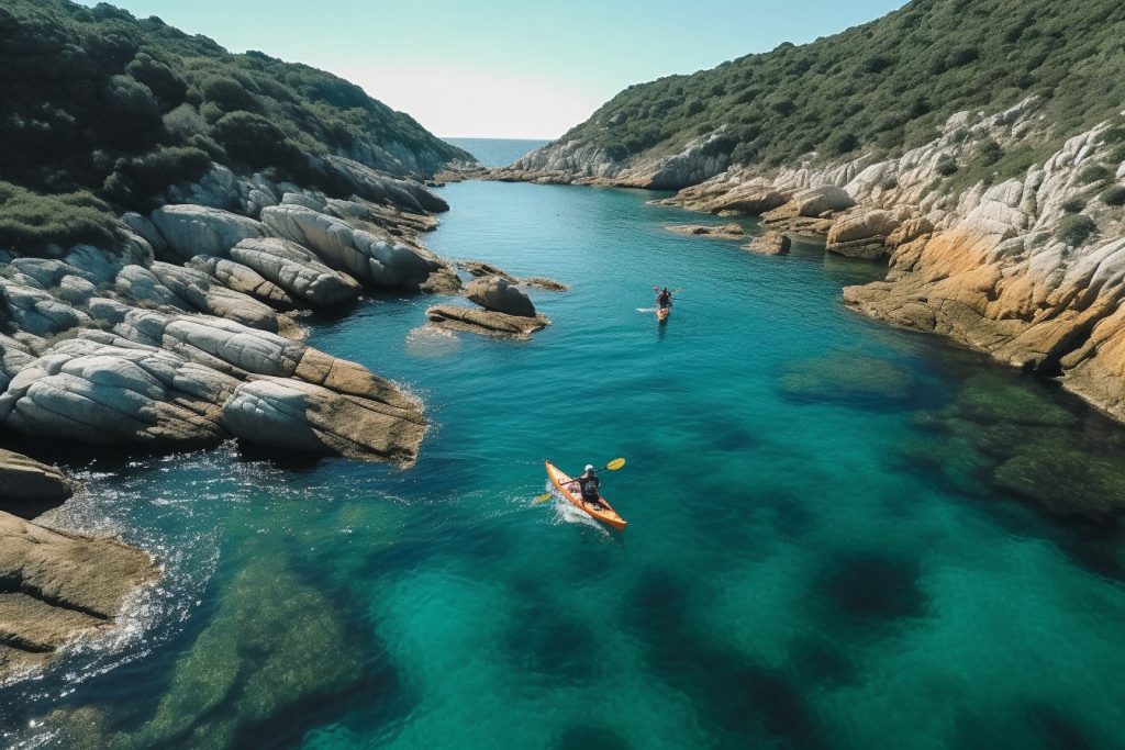 Kayak de mer en Corse du Sud