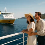 couple-souriant-sur-un-ferry-vers-la-sardaigne