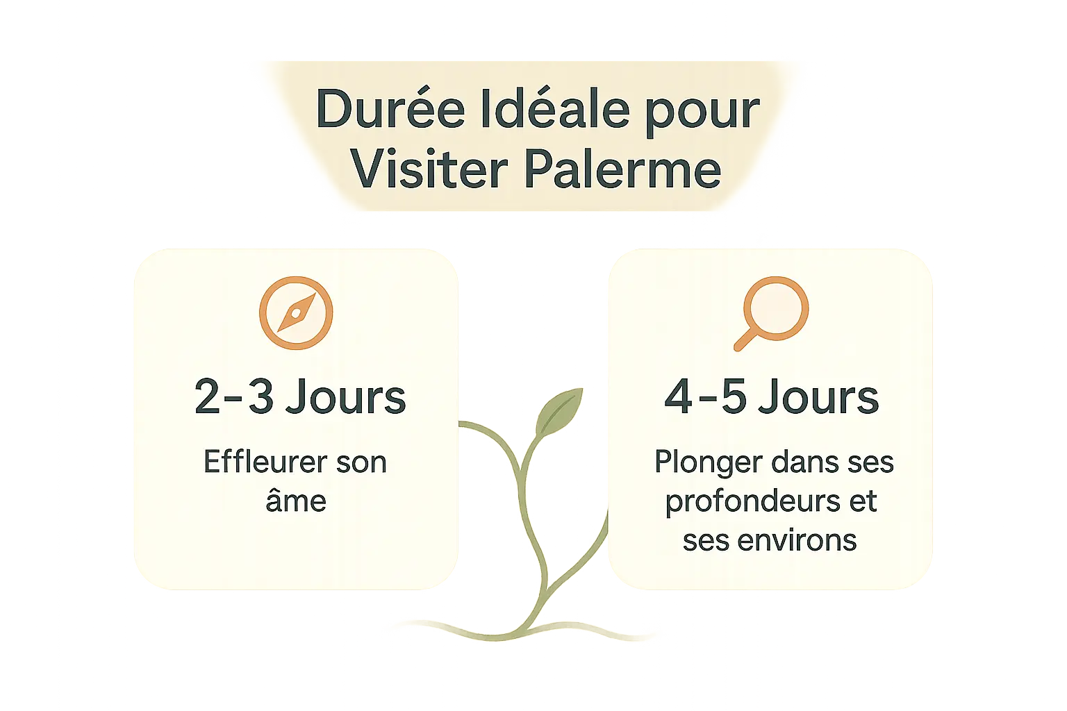 Vue panoramique de Palerme avec la mer Tyrrhénienne, des toits en terracotta et des palmiers bordant une rue animée