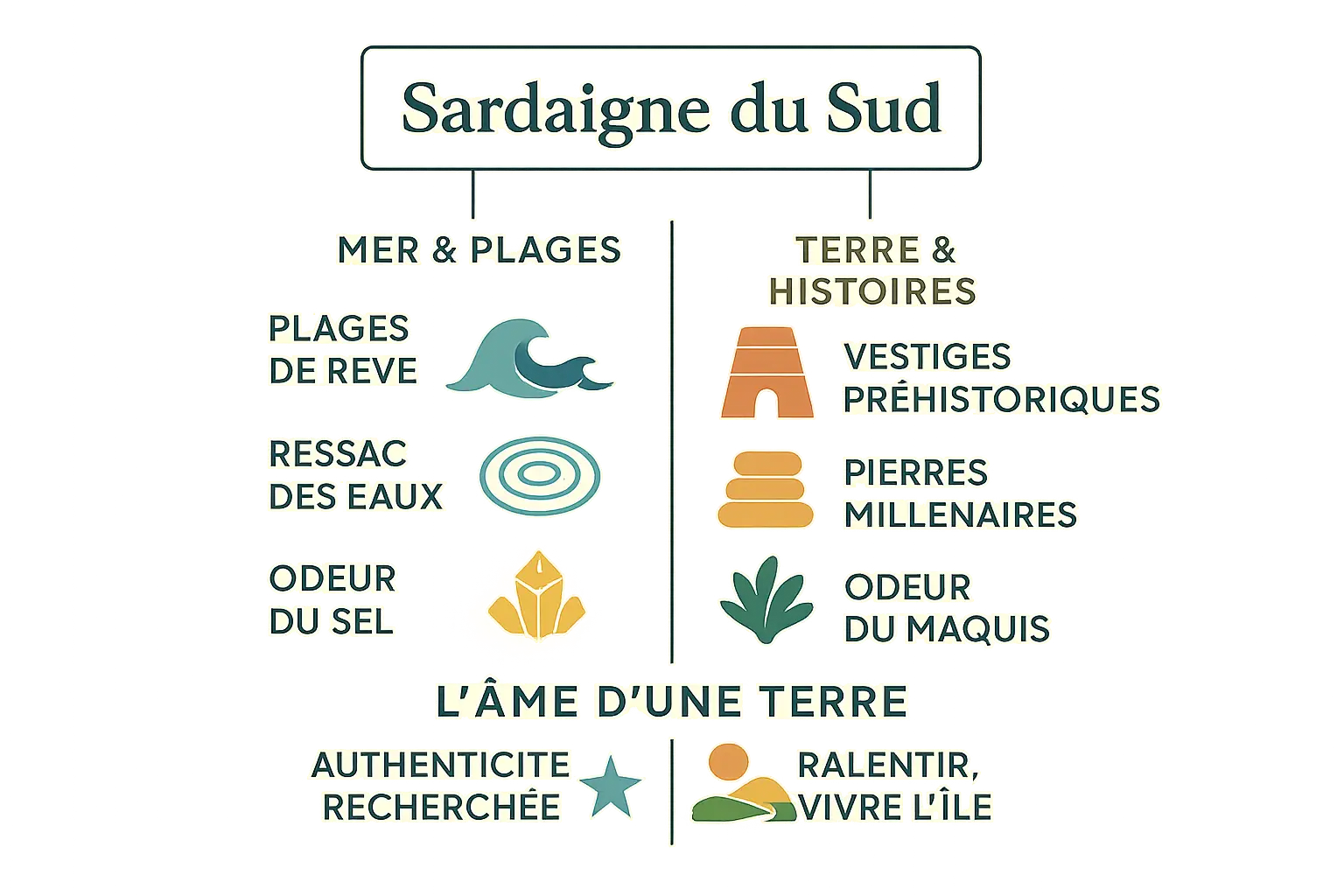 Vue sur les eaux cristallines et la côte rocheuse de la Sardaigne du Sud