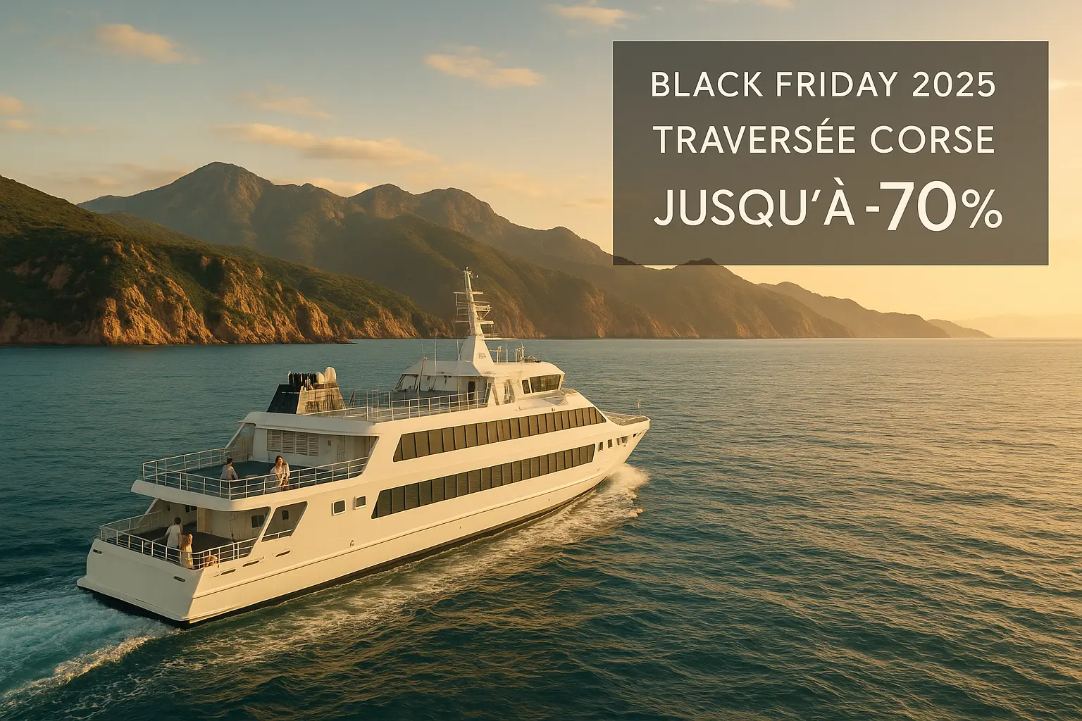 Traversée Corse Black Friday 2025 : jusqu’à 70%