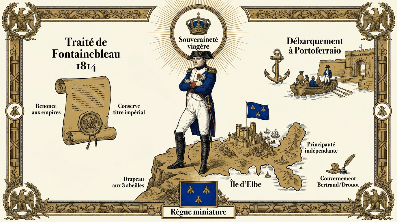 Napoléon Bonaparte organisant sa principauté sur l'île d'Elbe