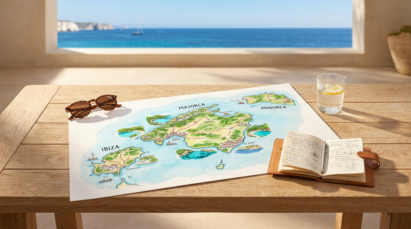 Utiliser la carte des Baléares pour organiser votre séjour