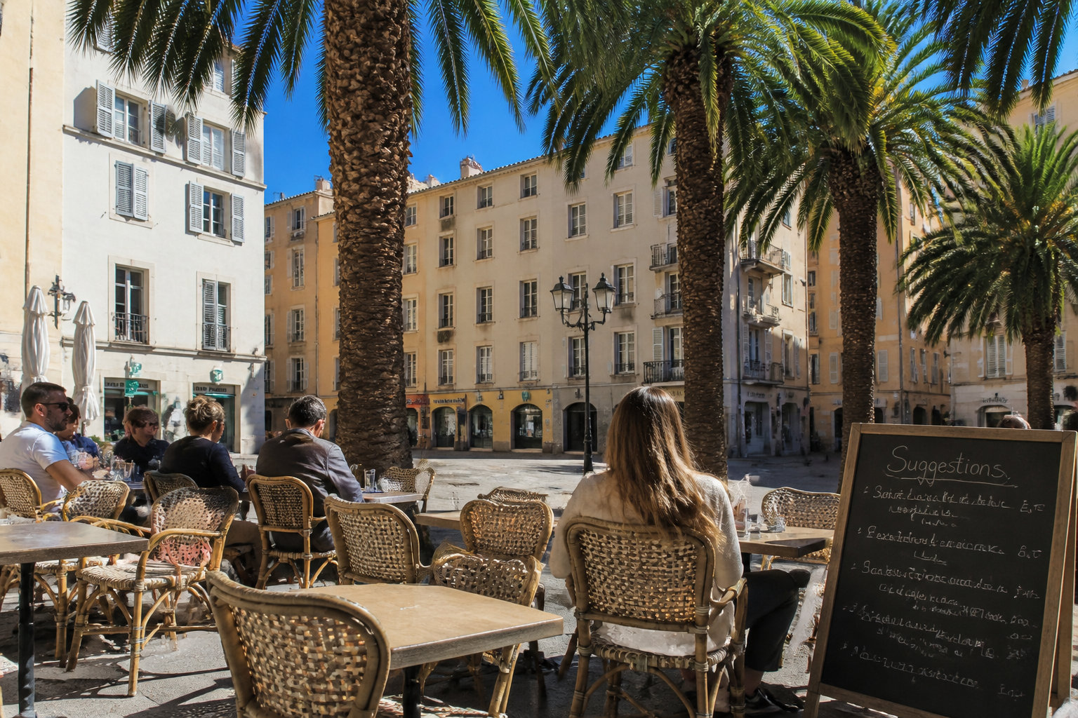 La Place Saint-Nicolas et les boutiques de la rue Napoléon