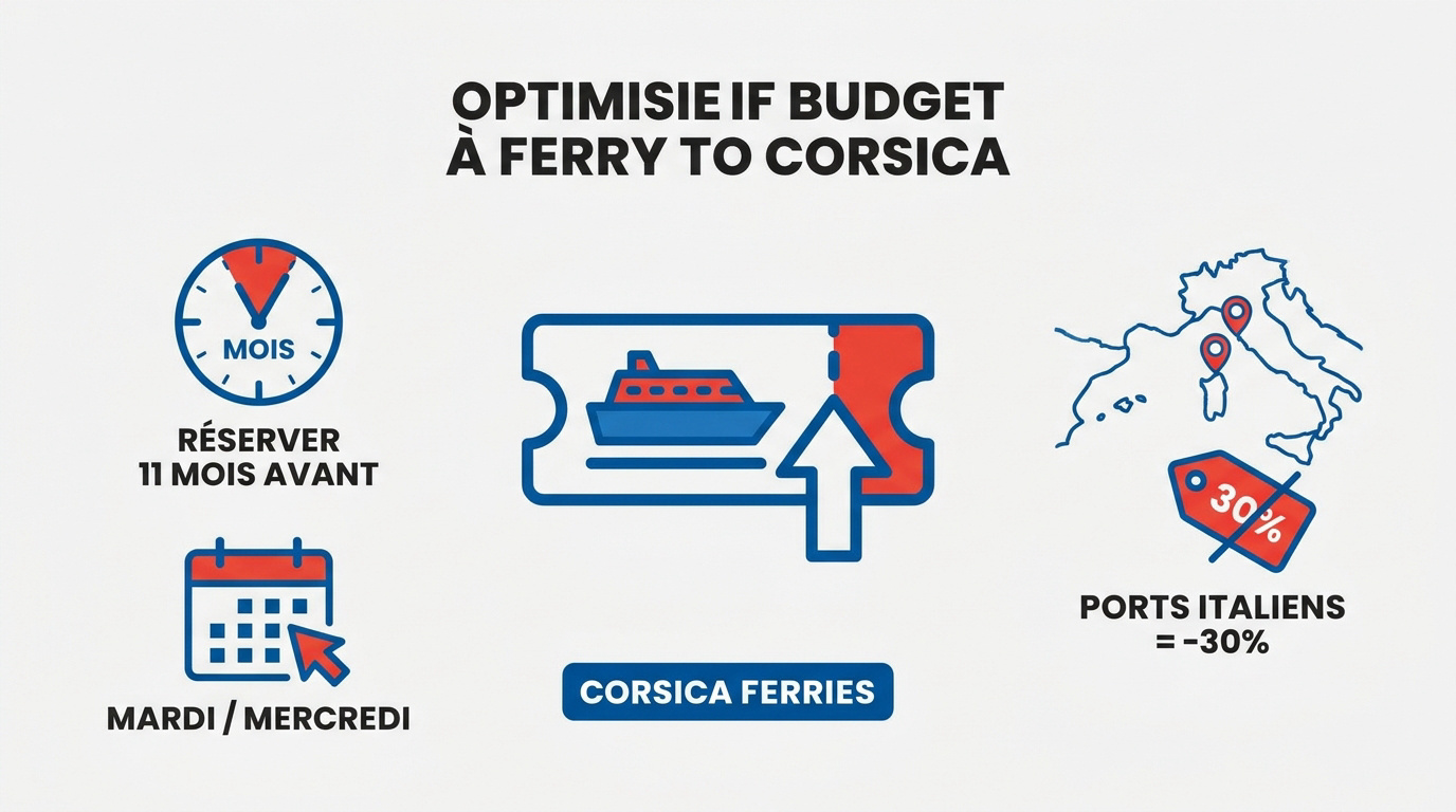 Conseils stratégiques pour réserver un ferry vers la Corse au meilleur prix